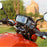 360 Degree Rotation Motorcycle Rearview Mirror Holder w/ Waterproof Phone Case, Size: 14.5 x 7.5cm - 1
