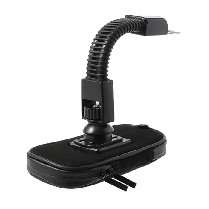 360 Degree Rotation Motorcycle Rearview Mirror Holder w/ Waterproof Phone Case, Size: 14.5 x 7.5cm - 5