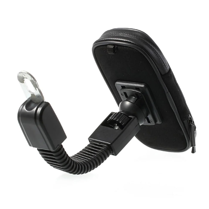 360 Degree Rotation Motorcycle Rearview Mirror Holder w/ Waterproof Phone Case, Size: 14.5 x 7.5cm - 6
