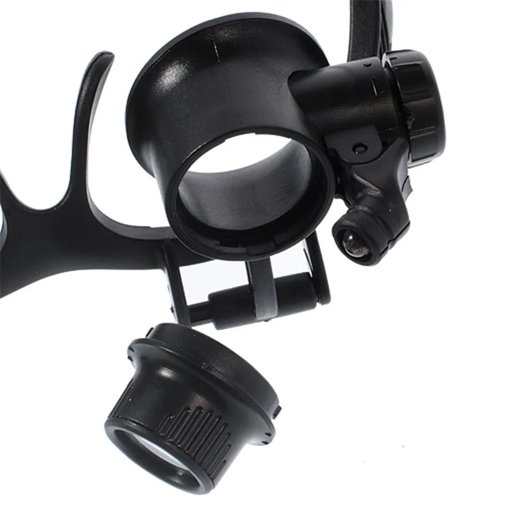 9892G 10X / 15X / 20X / 25X Watch Repair Magnifying Glasses Eyewear Magnifier Loupe with LED Light - 1