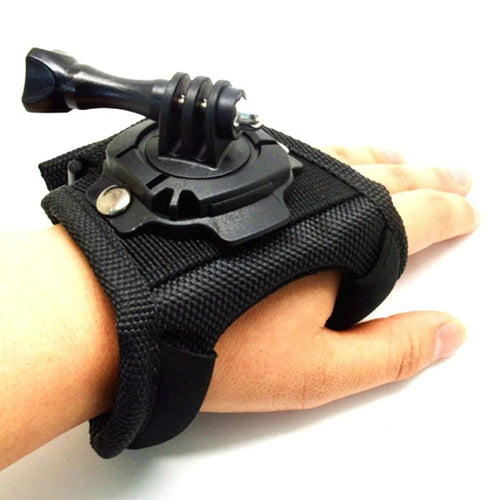 360 Degree Glove-style  Wristband Hand Palm Strap Mount Adapter w/ Screw for Gopro Hero 3+ 3 2 1 - 1