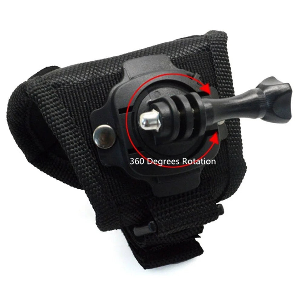 360 Degree Glove-style  Wristband Hand Palm Strap Mount Adapter w/ Screw for Gopro Hero 3+ 3 2 1 - 2