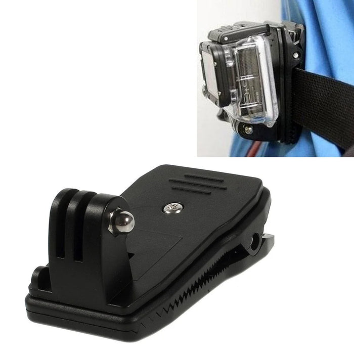 360 Degree Rotary Backpack Strap Quick Release Clamp Mount for Gopro 3+ 3 2 - 1