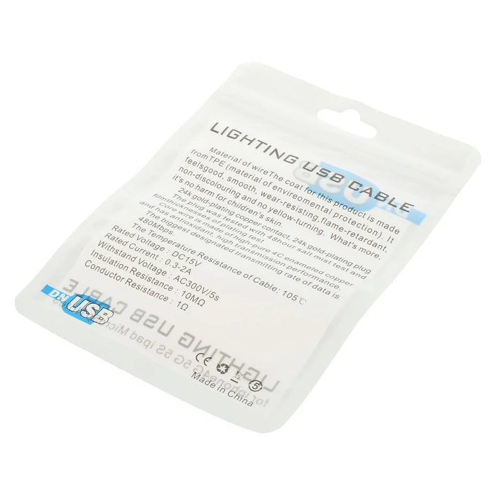 50Pcs/Lot Waterproof Plastic Package Bags for USB Cable, Size: 12 x 9.5cm - 2