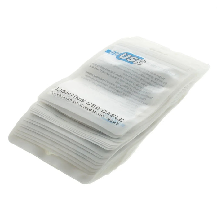 50Pcs/Lot Waterproof Plastic Package Bags for USB Cable, Size: 12 x 9.5cm - 3