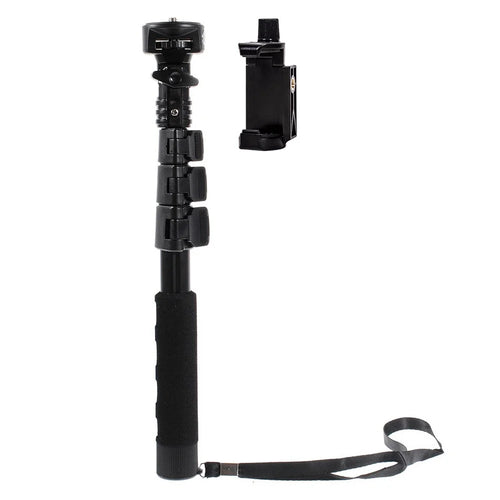 YUNTENG C-088 29-88cm Extendable Selfie Stick with Removable Phone Holder Portable Monopod for Smartphone / Camera - Black - 1