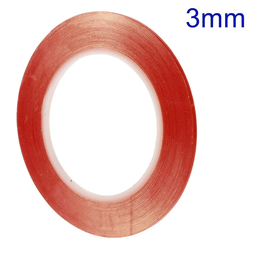 3mm x 33m Heat Resistant Double-sided Clear Adhesive Tape - 1