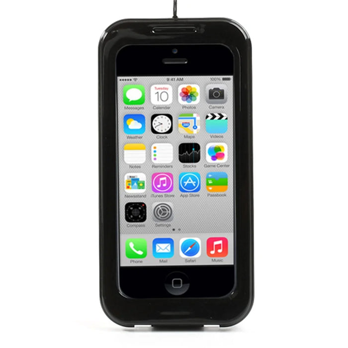 Premium IP68 Waterproof Protector Case for iPhone 4s 4 + Neck Strap - Black - 2