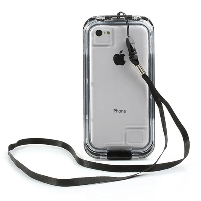Premium IP68 Waterproof Protector Case for iPhone 4s 4 + Neck Strap - Black - 4