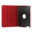 360 Degree Rotating Litchi Surface Leather Case Cover with Stand for iPad 2 / 3 / 4 - Red - 5