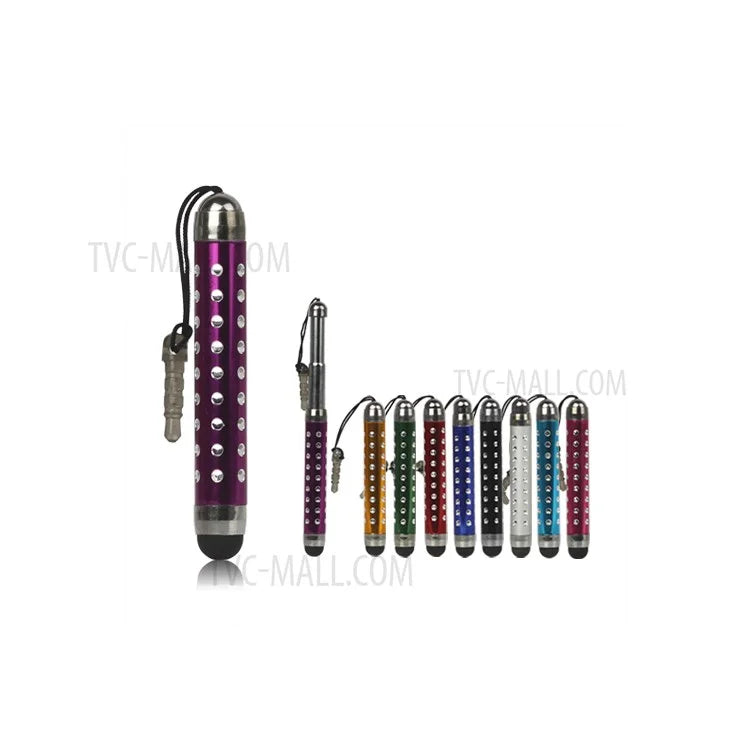 Stretchable Sparkling Capacitive Stylus Touch Pen for iPhone SE 5s 5 5c 4S / iPad / HTC One V / Samsung Galaxy S IV 4 i9500 i9505 etc;Orange - 1