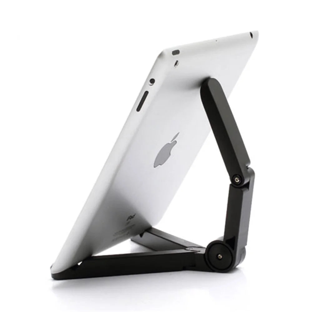 Universal 7-10 inch Portable PC Fold-Up Stand for Apple iPad/ Galaxy Tab/ Kindle Fire - Black - 1