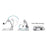 Solid Aluminum Folding Pivot Stand Holder for Apple iPad / Tablet PC / Cell Phone - Silver Color - 5