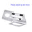 Solid Aluminum Folding Pivot Stand Holder for Apple iPad / Tablet PC / Cell Phone - Silver Color - 6