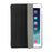 For iPad Air (2013) Protective Case Shockproof Shell PU Leather Tablet Three-fold Stand Cover Support Auto Wake/Sleep - Black - 1