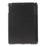 For iPad Air (2013) Protective Case Shockproof Shell PU Leather Tablet Three-fold Stand Cover Support Auto Wake/Sleep - Black - 3