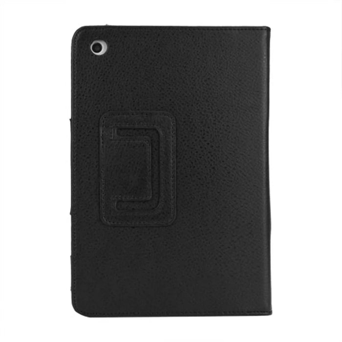 Lychee Skin PU Leather Stand Case Cover for iPad Mini / iPad Mini Retina - Black - 2