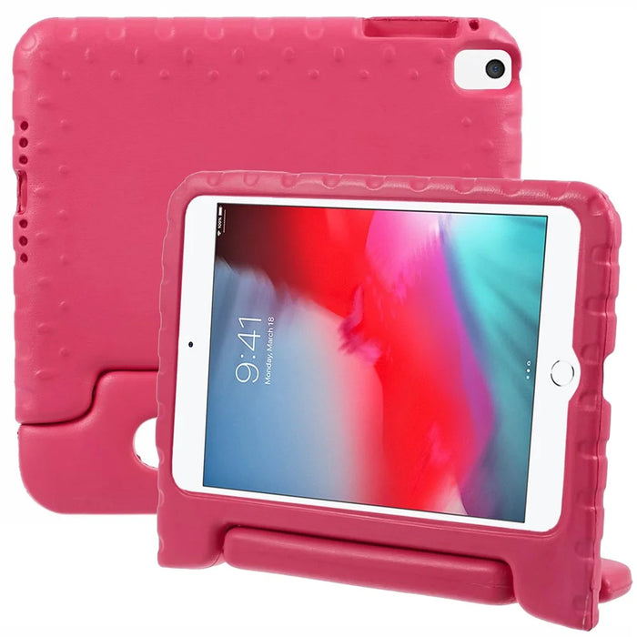 Portable Kids EVA Foam Protective Cover with Handle & Stand for iPad Mini - Rose - 1