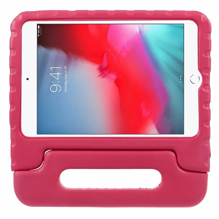 Portable Kids EVA Foam Protective Cover with Handle & Stand for iPad Mini - Rose - 3