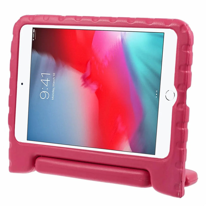 Portable Kids EVA Foam Protective Cover with Handle & Stand for iPad Mini - Rose - 4