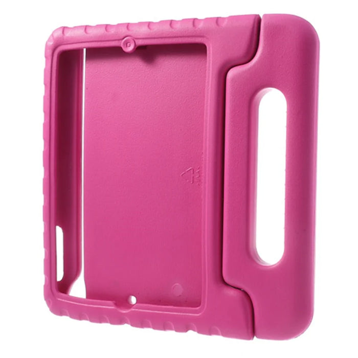 Hand-Held Kids Non-Toxic EVA Foam Protective Stand Tablet Case for iPad Mini 1 2 3 - Rose - 4