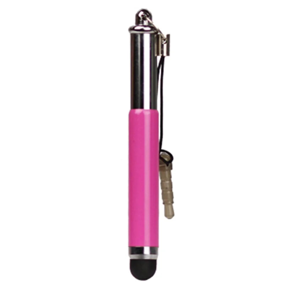 Universal Retractable Capacitive Soft Stylus Touch Pen for iPhone iPad iPod HTC - Red - 3