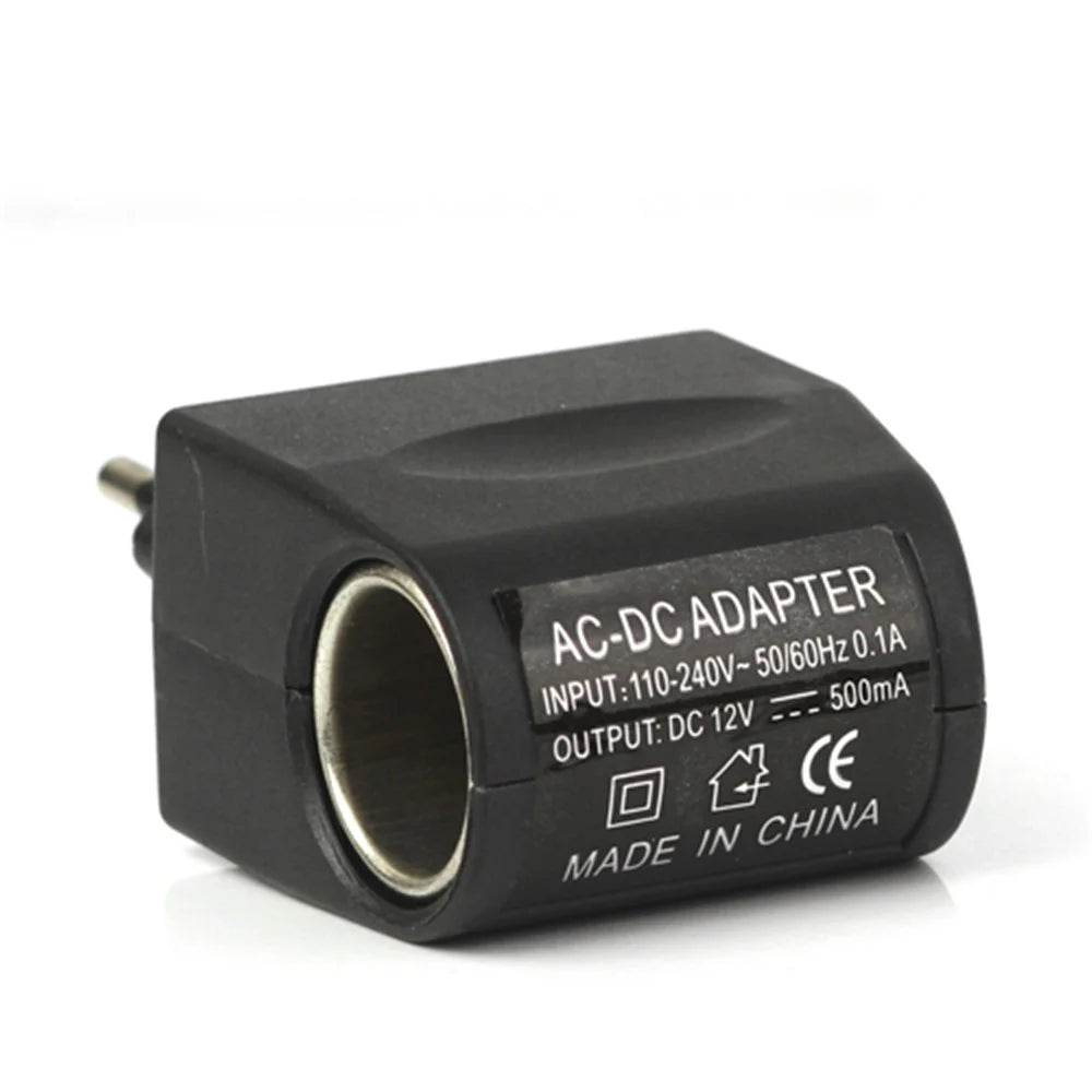 AC to DC Car Charger Adapter Converter Socket Switch Transformer - EU Plug - 2