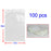 100 PCS/Lot PE Packing Bag for Samsung Galaxy Note I9220 GT-N7000 Hard Case, Inner volume: 16.6cm x 11.0cm - 1
