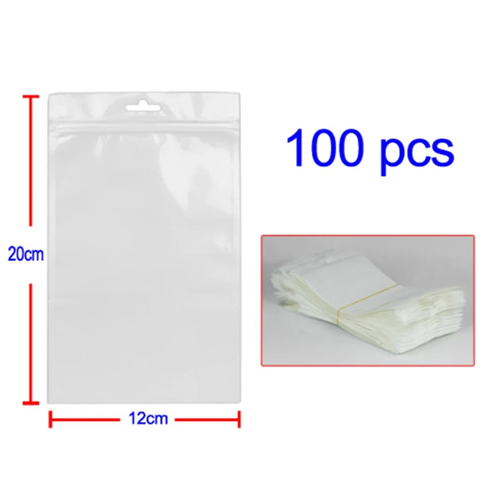100 PCS/Lot PE Packing Bag for Samsung Galaxy Note I9220 GT-N7000 Hard Case, Inner volume: 16.6cm x 11.0cm - 1