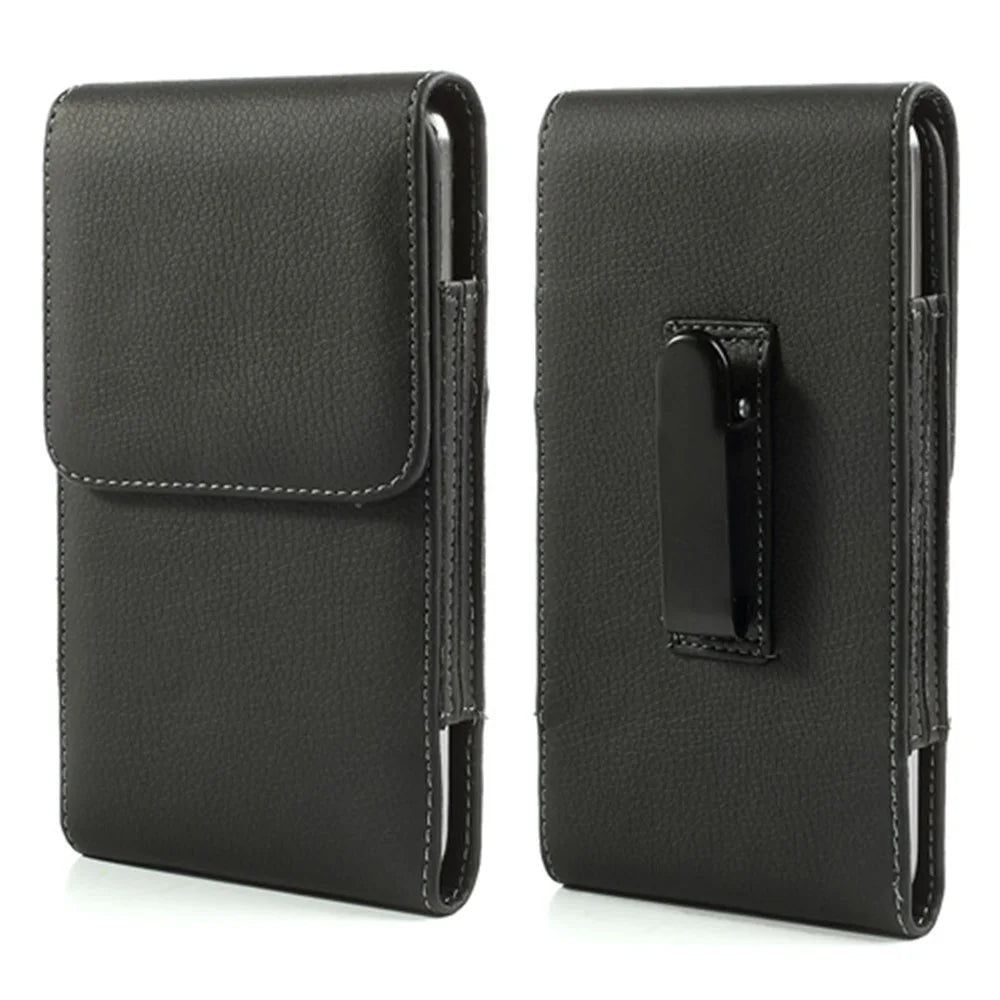 Vertical Belt Clip Leather Holster Pouch for Samsung Galaxy Mega 6.3 I9200 I9208 - 1