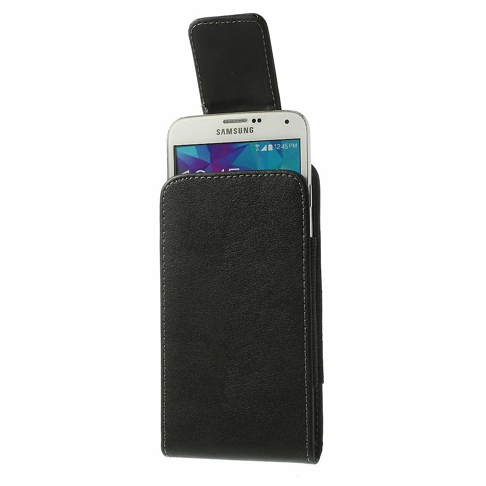 Magnetic Leather Holster Case w/ Swivel Belt Clip for Samsung Galaxy S5 G900, Size: 14.3 x 7.5 x 1.2cm - 4