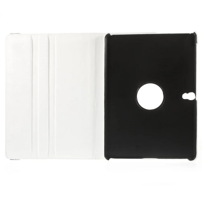 Rotary Stand Litchi Grain Smart Leather Cover for Samsung Galaxy Tab S 10.5 T800 - White - 6
