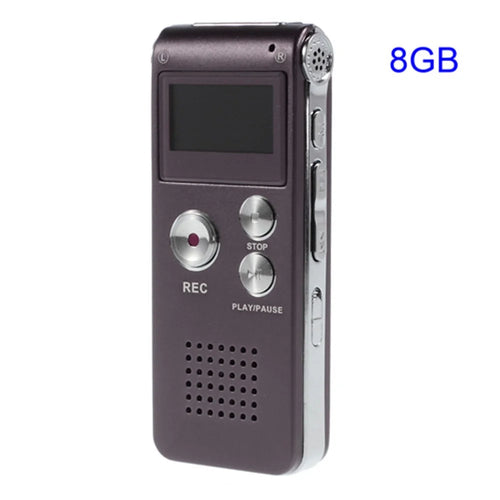 SK-012 Portable Rechargeable 8GB Digital Voice Recorder MP3 Player Support U-disk - Purple - 1