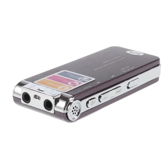 SK-012 Portable Rechargeable 8GB Digital Voice Recorder MP3 Player Support U-disk - Purple - 2