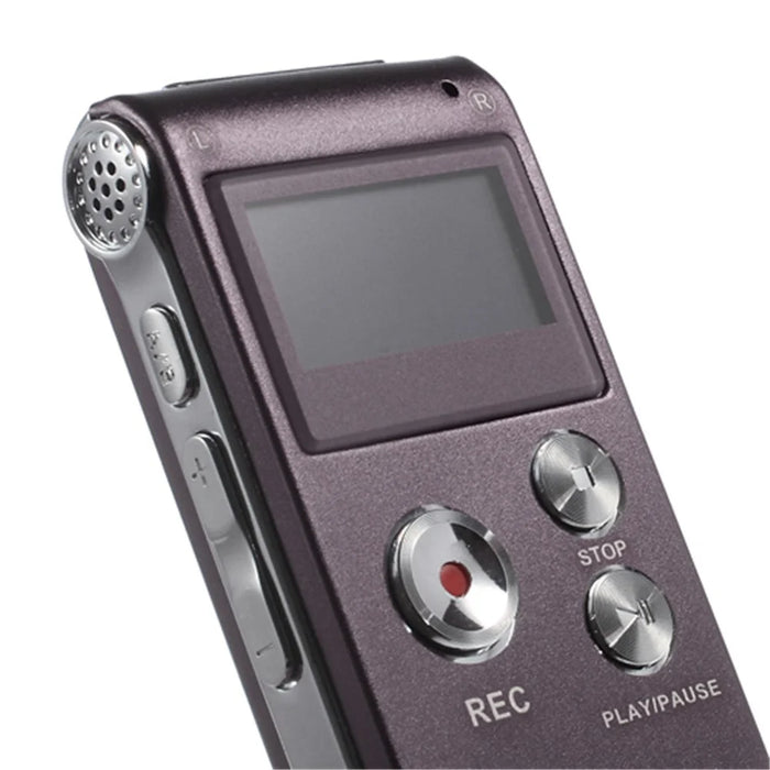 SK-012 Portable Rechargeable 8GB Digital Voice Recorder MP3 Player Support U-disk - Purple - 7