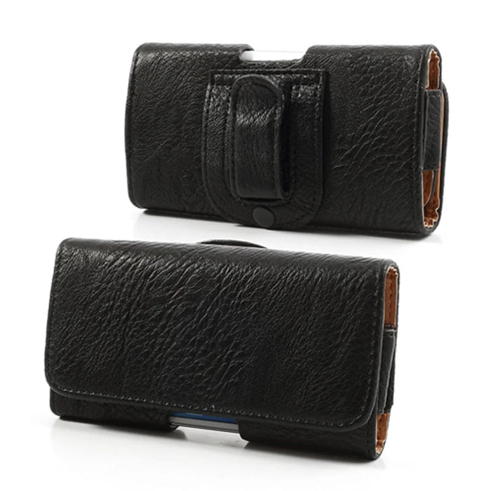 Horizontal Thick Leather Belt Clip Holster Pouch Case for Samsung i9190 Galaxy S4 Mini iPhone 4 / 4S / 5 / 5s / 5c - 2