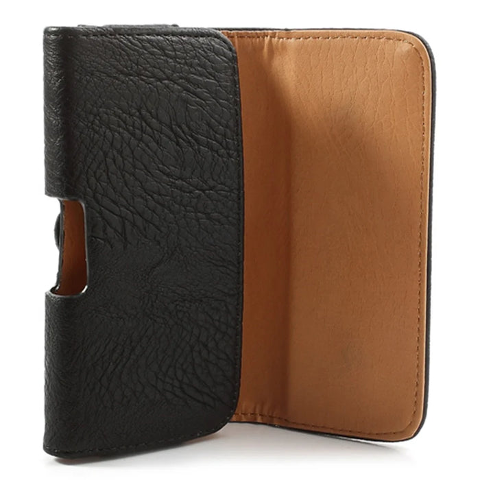 Horizontal Thick Leather Belt Clip Holster Pouch Case for Samsung i9190 Galaxy S4 Mini iPhone 4 / 4S / 5 / 5s / 5c - 5