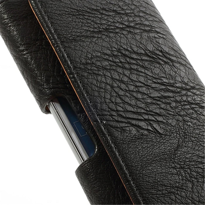 Horizontal Thick Leather Belt Clip Holster Pouch Case for Samsung i9190 Galaxy S4 Mini iPhone 4 / 4S / 5 / 5s / 5c - 6