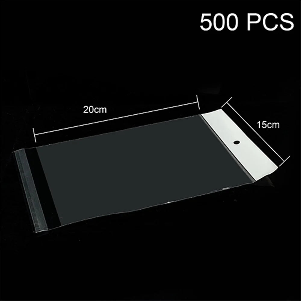 500pcs/lot Transparent PE Package Bag for Samsung Galaxy Tab 7.0, Size: 20cm x 15cm - 1