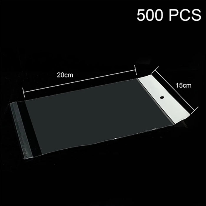 500pcs/lot Transparent PE Package Bag for Samsung Galaxy Tab 7.0, Size: 20cm x 15cm - 1