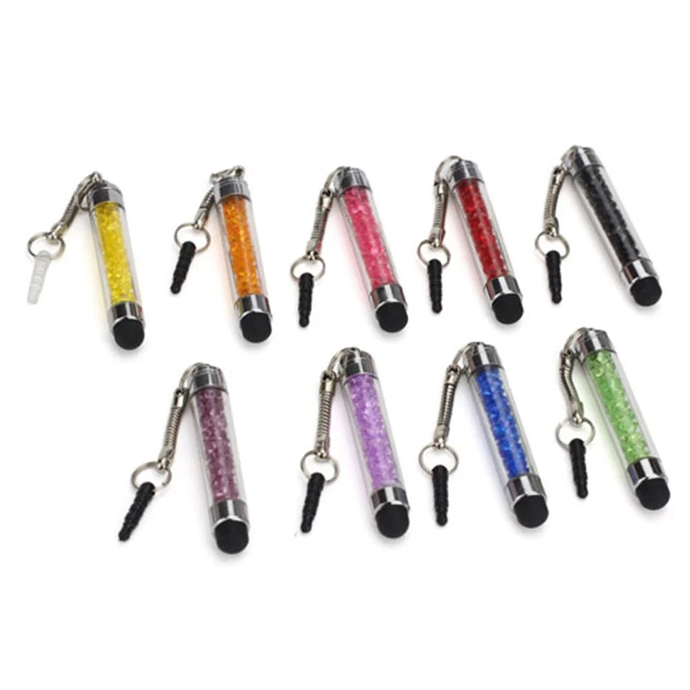 9PCS Rhinestones Inlaid Capacitive Stylus Touch Pen for iPhone 5 iPad Mini iPad 4 Samsung Nokia HTC - 2