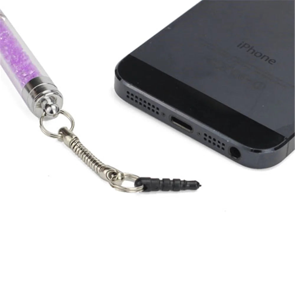 9PCS Rhinestones Inlaid Capacitive Stylus Touch Pen for iPhone 5 iPad Mini iPad 4 Samsung Nokia HTC - 3
