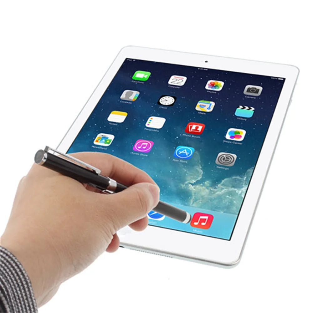 Black Multi-functional Ballpoint & Stylus Pen for Capacitive Touch Screen Devices 14cm - 3