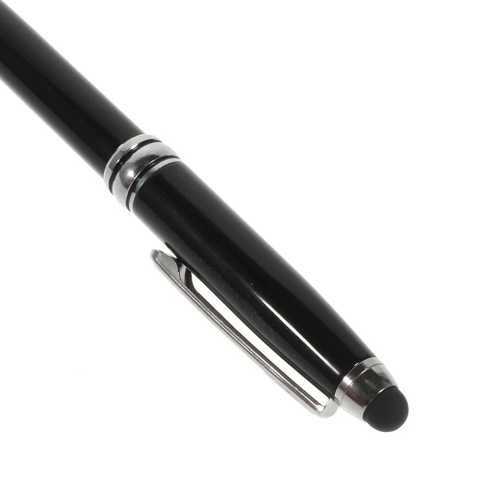 Black 2-in-1 Stylus Touch Pen + Ballpoint Pen for iPhone 6 iPad Samsung Sony HTC - 4