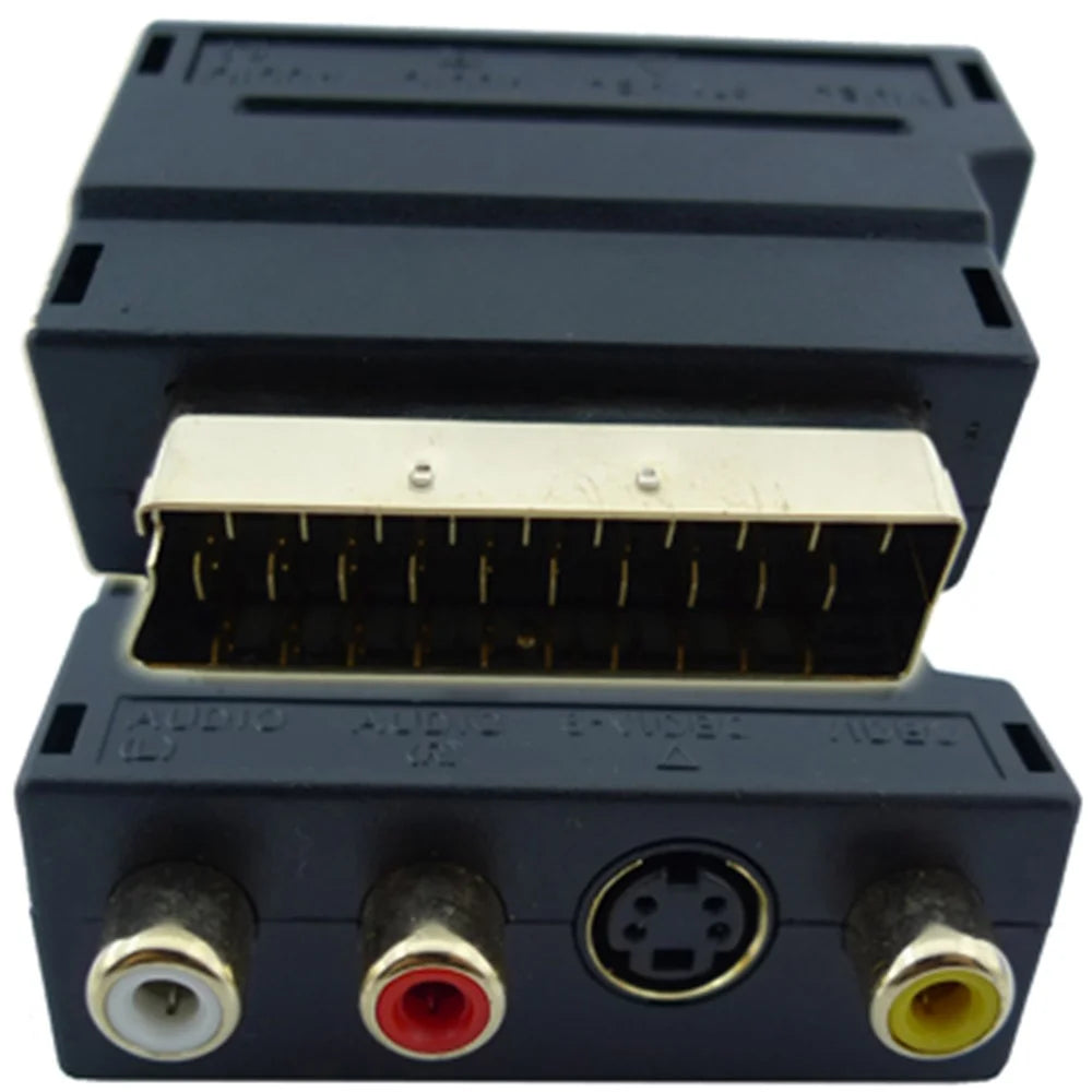 A/V to 20 PIN Male Scart Adapter + S Video - 1