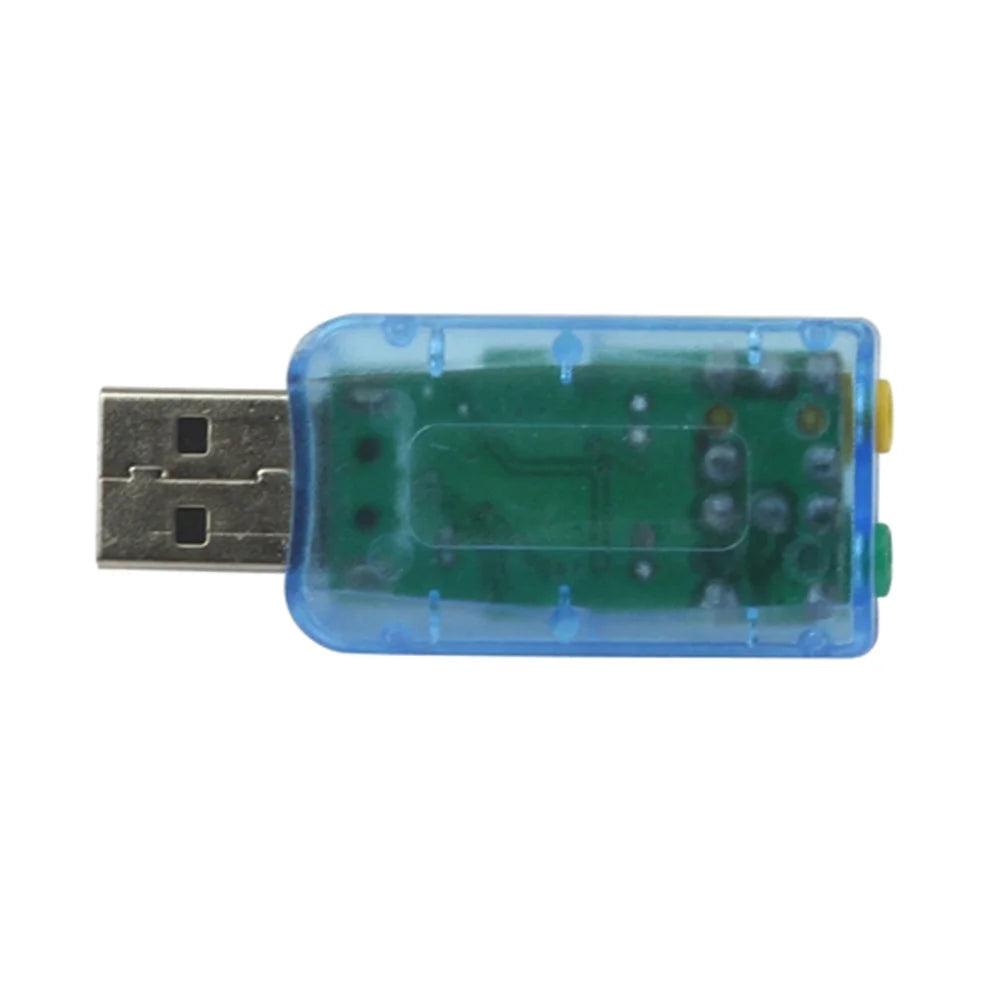 USB 2.0 to 3D Audio Sound Card Adapter Virtual 5.1 Channel - 4