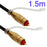 1.5M Gold Color-Plating Toslink Digital Optical Fiber Audio Cable SPDIF - 1