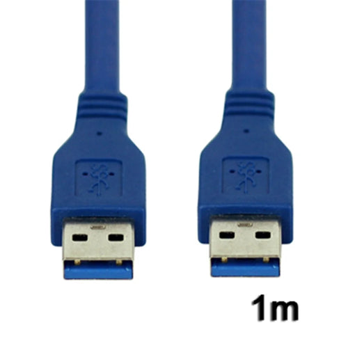 Super Speed USB 3.0 A-Male to A-Male Cable,Length:1m - 1