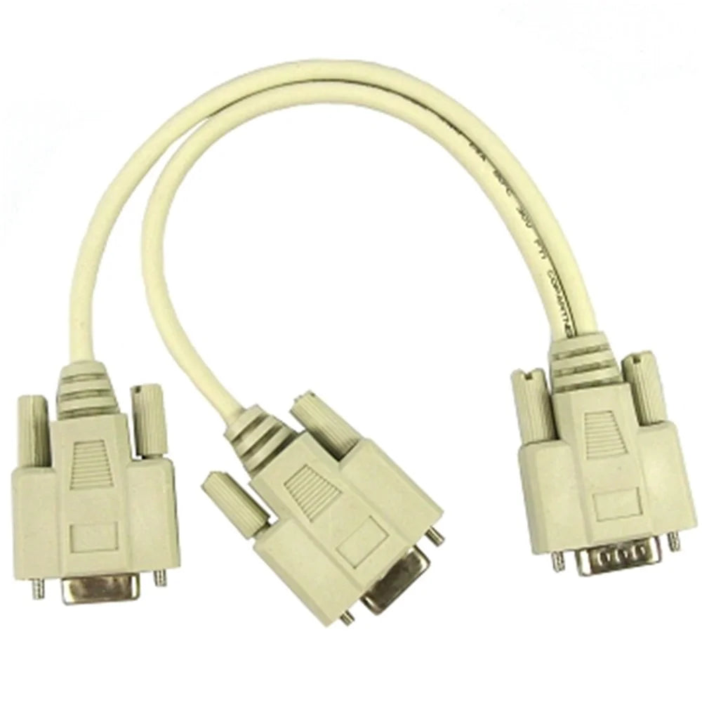 2 into 1 Monitor PC VGA Y Splitter Cable - 2