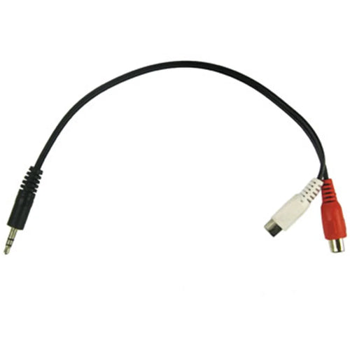 3.5mm male stereo jack to 2 Female RCA plugs cable - 1